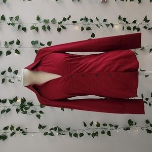 Express Design Studio Button Down Red Size XS